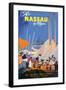 Fly to Nassau by Clipper-Von Arenburg-Framed Art Print