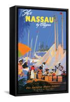 Fly to Nassau by Clipper-Von Arenburg-Framed Stretched Canvas