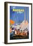 Fly to Nassau by Clipper-Von Arenburg-Framed Art Print