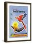 Fly to South America-Jean Dubois-Framed Art Print