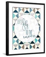 Fly To The Moon-Jace Grey-Framed Art Print