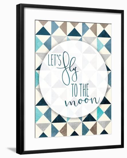 Fly To The Moon-Jace Grey-Framed Art Print