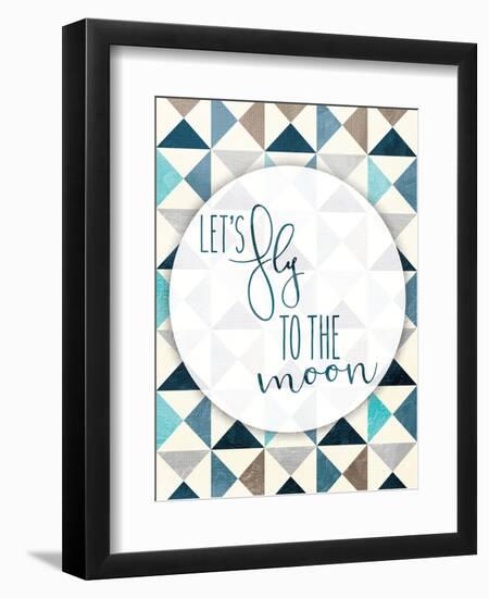 Fly To The Moon-Jace Grey-Framed Art Print