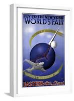 Fly to the New York World's Fair-null-Framed Art Print