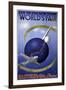 Fly to the New York World's Fair-null-Framed Art Print