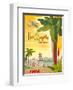 Fly TWA Los Angeles 1950s-Bob Smith-Framed Art Print