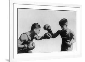 Fly Weight Boxing Champion Pancho Villa Photograph-Lantern Press-Framed Art Print