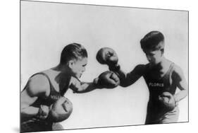 Fly Weight Boxing Champion Pancho Villa Photograph-Lantern Press-Mounted Art Print