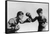 Fly Weight Boxing Champion Pancho Villa Photograph-Lantern Press-Framed Stretched Canvas