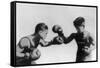 Fly Weight Boxing Champion Pancho Villa Photograph-Lantern Press-Framed Stretched Canvas