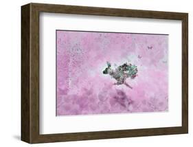 Fly with Hare-Claire Westwood-Framed Art Print