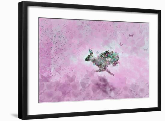 Fly with Hare-Claire Westwood-Framed Art Print