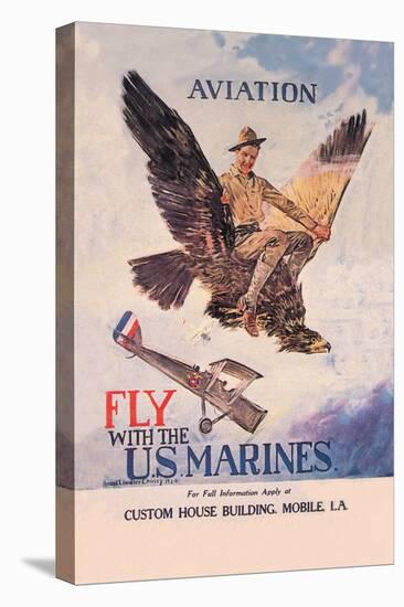 Fly with the U.S. Marines-Howard Chandler Christy-Stretched Canvas