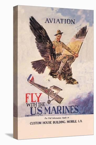 Fly with the U.S. Marines-Howard Chandler Christy-Stretched Canvas