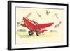 Flyaway At The Air Circus-null-Framed Art Print