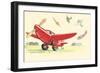 Flyaway At The Air Circus-null-Framed Art Print