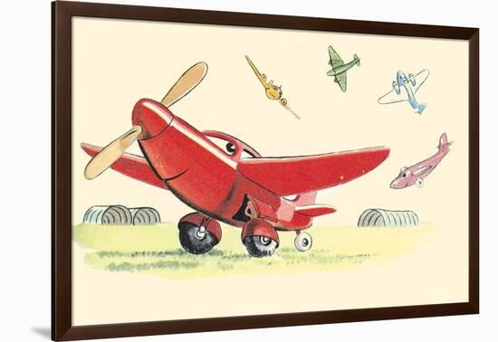 Flyaway At The Air Circus-null-Framed Art Print