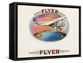 Flyer-Art Of The Cigar-Framed Stretched Canvas