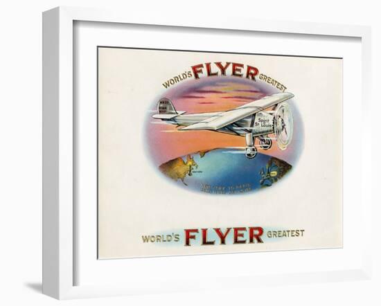 Flyer-Art Of The Cigar-Framed Giclee Print