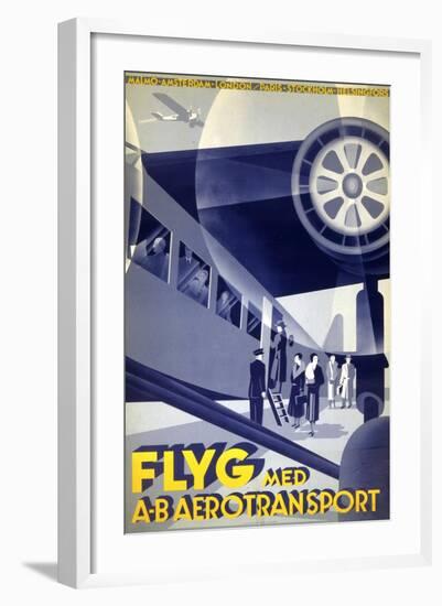 Flyg Med A-B Aerotransport-null-Framed Art Print