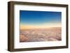 Flying above the Clouds. View from the Airplane, Soft Focus-Valentin Valkov-Framed Photographic Print