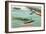 Flying Above the English Channel-null-Framed Giclee Print