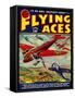 Flying Aces Magazine Cover-Lantern Press-Framed Stretched Canvas