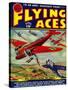 Flying Aces Magazine Cover-Lantern Press-Stretched Canvas