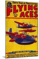 Flying Aces Magazine Cover-Lantern Press-Mounted Art Print