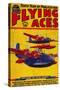 Flying Aces Magazine Cover-Lantern Press-Stretched Canvas