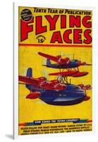 Flying Aces Magazine Cover-Lantern Press-Framed Art Print