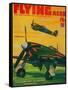 Flying Aces Magazine Cover-Lantern Press-Framed Stretched Canvas