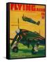 Flying Aces Magazine Cover-Lantern Press-Framed Stretched Canvas