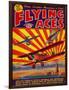 Flying Aces Magazine Cover-Lantern Press-Framed Art Print