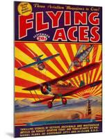 Flying Aces Magazine Cover-Lantern Press-Mounted Art Print