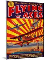 Flying Aces Magazine Cover-Lantern Press-Mounted Art Print