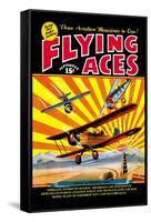 Flying Aces over the Rising Sun-C. B. Mayshark-Framed Stretched Canvas