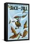 Flying Acorn - Jack and Jill, October 1954-Leo Politi-Framed Stretched Canvas