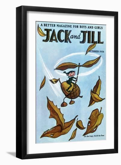 Flying Acorn - Jack and Jill, October 1954-Leo Politi-Framed Giclee Print