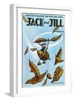 Flying Acorn - Jack and Jill, October 1954-Leo Politi-Framed Giclee Print