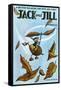 Flying Acorn - Jack and Jill, October 1954-Leo Politi-Framed Stretched Canvas