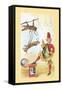 Flying Acrobatics-Frolie-Framed Stretched Canvas