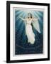 Flying Angel Among the Stars-null-Framed Art Print