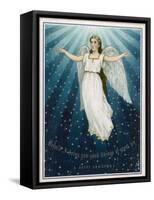 Flying Angel Among the Stars-null-Framed Stretched Canvas