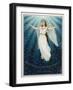 Flying Angel Among the Stars-null-Framed Art Print