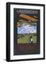 Flying At Hendon-Tony Sarg-Framed Art Print