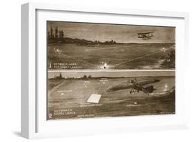 Flying at Night: Two Systems of Ground-Lights for Signalling to Aeroplanes Where to Land-null-Framed Giclee Print