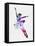 Flying Ballerina Watercolor 1-Irina March-Framed Stretched Canvas