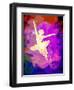 Flying Ballerina Watercolor 2-Irina March-Framed Art Print