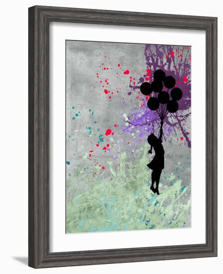 Flying Balloon Girl-Banksy-Framed Giclee Print